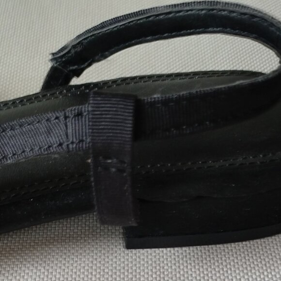 Black Vegan Suede low-heel slingback pumps, NEW size 9 fits small - Picture 11 of 14